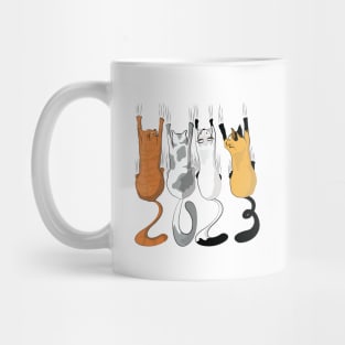 Hanging Cats 2023 New Year Mug